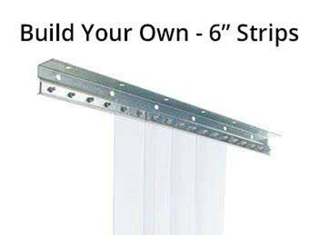 Build Your Own Strip Curtain Kit - 6" Strips Strip Curtain Kits 0