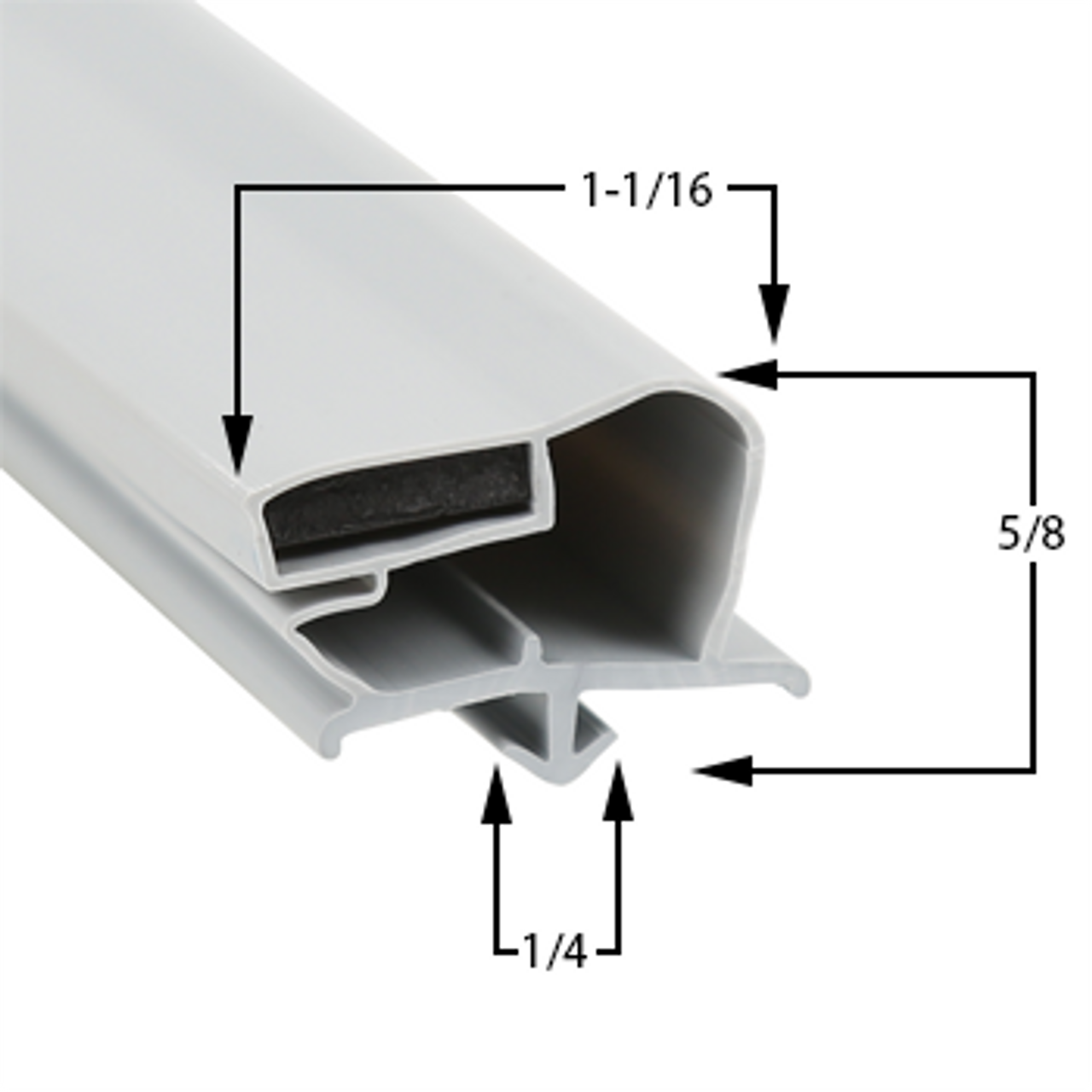 Beverage Air Door Gasket - Profile 091 15 1/4 x 23 1/4-703-963D-41-2