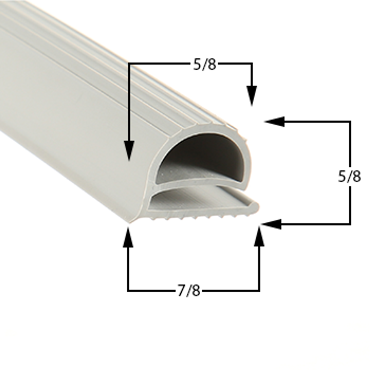 Beverage Air Door Gasket - Profile 049 25 7/8 x 64 7/8 -2