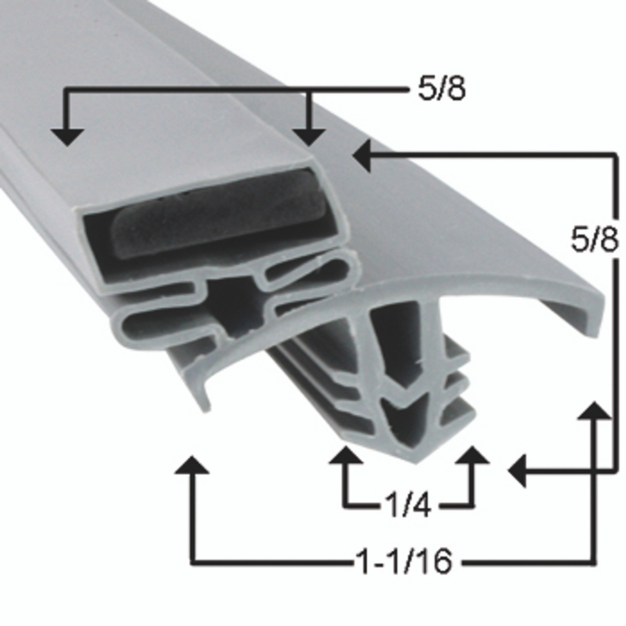 Delfield Door Gasket Profile 221 21 1/8 x 29 -Delfield, 1702747,  170-2747-2