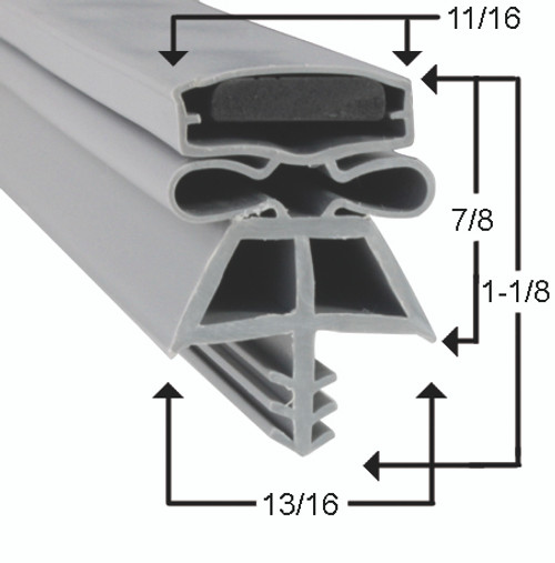 Kolpak Door Gasket Profile 180 28 5/8 x 78 1/4, 3S -2