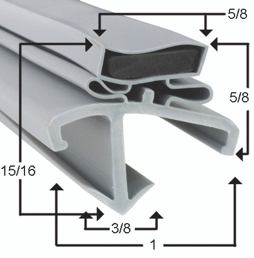 American Panel Door Gasket Profile 601 32 7/16 x 77 21/32-2