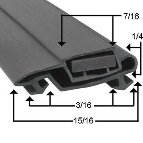 Aftermarket Anthony Door Gasket Profile 612 28 3/4 x 76