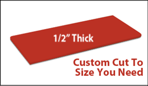 Custom Cutting Board - 1/2 Inch Thick - Red