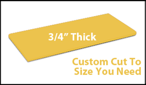 Custom Cutting Board - 3/4 Inch Thick - Yellow