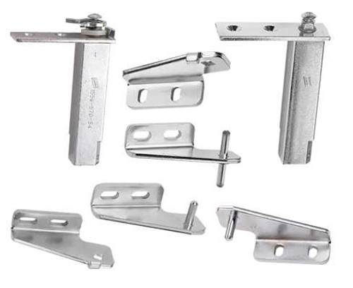 Kason 1556 Series Pivot Hinge and Flange with Polished Chrome Finish Reach-In Hinges 17.75