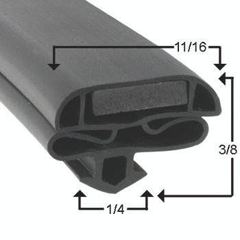 Leer Door Gasket - Profile 632 26 1/8 x 44 1/2