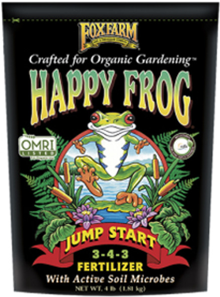 Organic Happy Frog Jump Start Dry Fertilizer  3-4-3 - 4 lb