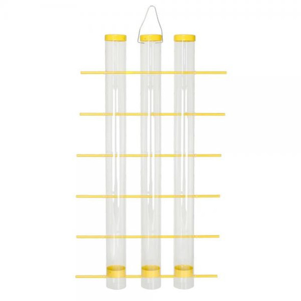 Yellow Finches Favorite 3 Tube Feeder