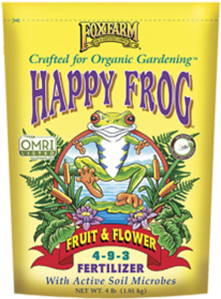 Organic Happy Frog Fruit & Flower Dry Fertilizer  4-9-3- 4 lb