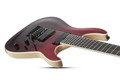 Schecter C-7 FR SLS Elite Electric Guitar in Blood Burst - SCH-GTR-1374-Schecter-C-7-FR-SLS-Elite-Blood-Burst-Body-Angle-3.jpg