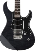 Yamaha Pacifica 612V FM Mk II Electric Guitar In Trans Black with Flamed Maple Top - 431177-GPA612VIIFMTBL-Hero.jpg