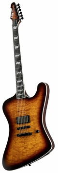 ESP LTD Phoenix-1001 QM Electric Guitar in Tobacco Sunburst - 10011374-PHOENIX-1001_TSB_ANGLED.jpg