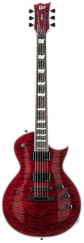 ESP LTD EC-1000 QM Electric Guitar in See Thru Black Cherry Fluence - 10011368-EC-1000_STBC_FRONT.jpg