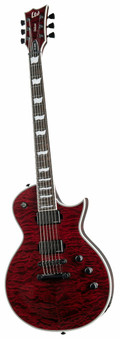 ESP LTD EC-1000 QM Electric Guitar in See Thru Black Cherry Fluence - 10011368-EC-1000_STBC_ANGLED.jpg