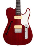 Sire Larry Carlton T7TM Electric Guitar in See Through Red - T7TM-STRVI.jpg