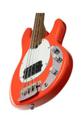 Sterling by Music Man Short Scale RAYSS4 Stingray in Fiesta Red - RAYSS4FRDM2-ST-RAYSS4-FRD-M2-RIGHT-LOWER-BOUT.jpg