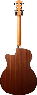 EastCoast G1CE Grand Auditorium Cutaway Electro Acoustic Guitar In Natural - 347387-G1CE Satin Natural Back.jpg