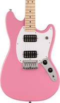Squier Sonic Mustang HH Electric Guitar in Flash Pink - 0373702555-Squier-Sonic-Mustang-HH-Flash-Pink-Body.jpg