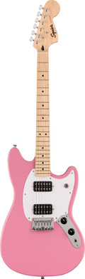 Squier Sonic Mustang HH Electric Guitar in Flash Pink - 0373702555-Squier-Sonic-Mustang-HH-Flash-Pink.jpg