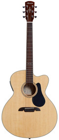 Alvarez Artist AJ80CE Jumbo Electro Acoustic in Natural with Cutaway - AJ80CESPB-Alvarez-Artist-Jumbo-Cutaway-Spruce-top-Maple-back-Natural-LR-Baggs-SPB-Front.jpg