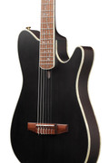 Ibanez TOD10N Tim Henson Signature Tree of Death Thinline Acoustic Guitar in Transparent Black Flat - TOD10N-TKF-Ibanez-TOD10N-Tim-Henson-Tree-of-Death-Body-Angle.jpg