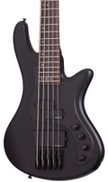 Schecter Stiletto Stealth 5-String Bass Guitar in Satin Black - STILETTO STEALTH 5 SBK TILT-hero.jpg