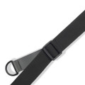 Levy's MRHSP-BLK Right Height Suede Padded Guitar Strap In Black - 380224-Levys Right Height Suede Leather Padded Black 3.jpg