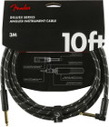 Fender Deluxe Series Instrument Cable Straight/Angle 10' in Black Tweed - 319838-1548775535224.jpg