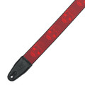 Levy Prints Polyester Guitar Strap in Dark Red & Red Skull - 444358-1621513563204.jpg