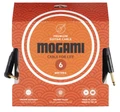 Mogami 2524 RA 6m Guitar Lead Terminated with Neutrik Black and Gold Right 1/4″ Jacks (One Straight One Right Angled) - J2R-25240-J2-6 Front.jpg