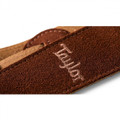 Taylor Chocolate Suede Logo Guitar Strap - 62003-Logo.jpg