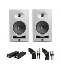 Kali Audio LP-6-V2 Studio Monitor in White Bundle with Foam Pads and Cables - _BUN-KALILP6WV2-FOAM-BUN-KALILP6WV2-FOAM.jpg