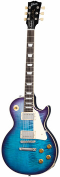Gibson Les Paul Standard '50s Electric Guitar in Transparent Blueberry Burst - LPS500B9NH1-Gibson-USA-Les-Paul-Standard-50s-in-Transparent-Blueberry-Front.jpg