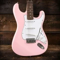 EastCoast ST1 Electric Guitar in Shell Pink - 479502-Eastcoast ST1 Electric Guitar in Shell Pink wood background.jpg