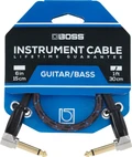 Boss BIC-1AA 1ft/30cm Instrument Cable, Angled/Angled - 387426-Boss-BIC-1AA-2 .jpg