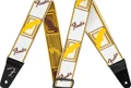 Fender Weighless 2 inch Monogrammed Strap, White/Brown/Yellow - 390005-1587556270150.jpg