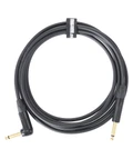 Mogami 2524 RA 3m Guitar Lead Terminated with Neutrik Black and Gold Right 1/4″ Jacks (One Straight One Right Angled) - J2R-25240-J2-3 Coiled.jpg