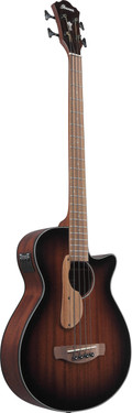 Ibanez AEGB24E-MHS Electro Acoustic Bass Guitar in Mahogany Sunburst High Gloss - 484503-Ibanez-AEGB24E-MHS-Angle.jpg
