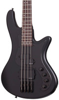 Schecter Stiletto Stealth-4 Bass Guitar in Satin Black - STILETTO STEALTH 4 SBK TILT-hero.jpg