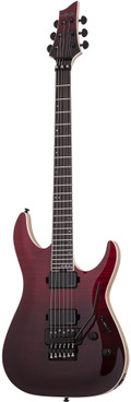 Schecter C-1 FR SLS Elite Electric Guitar in Blood Burst - SCH-GTR-1371-Schecter-C-1-FR-SLS-Elite-Blood-Burst-Angle.jpg