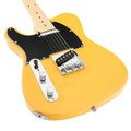 EastCoast T1 Left Handed Electric Guitar Starter Pack in Butterscotch with 15W Amp & Accessories - 478277-EastCoast T1 Left Handed Electric Guitar in Butterscotch Maple Fingerboard 4.jpg
