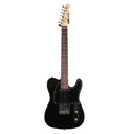 EastCoast T1 Electric Guitar Starter Pack in Black (Rosewood) with 15W Amp & Accessories - 477377-EastCoast T1 Electric Guitar in Black Rosewood Fingerboard 2.jpg