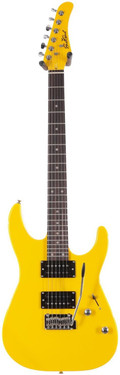 EastCoast HM1 Yellow Electric Guitar Starter Pack 15W Amp & Accessories - _BUN-EC-HM1-YEL-EastCoast-HM1-Electric-Guitar-in-Ferrari-Yellow-Front.jpg