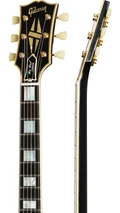 Gibson Custom Shop 1957 Les Paul Custom Reissue 2-Pickup VOS Electric Guitar in Ebony - 437574-neck-side-1600_900.jpg