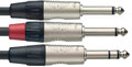Stagg N series Y-cable, jack/jack (m/m), stereo/mono, 3 m (10inch) - NYC3PS2PR-Stagg_N-Series_Y-Cable_Front.jpg