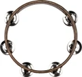 Meinl Compact Tambourine Double Row Stainless Steel Jingles Walnut Brown - CTA2WB-CTA2WB_1.jpg
