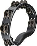 Meinl Headliner Series Double Row Hand Held Tambourine Stainless Steel Jingles Black - HTMT1BK-HTMT1BK.jpg