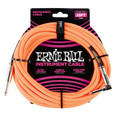 Ernie Ball 25ft Braided Instrument Cable in Neon Orange - 272981-1524156414370.jpg