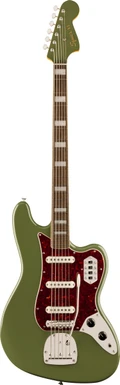 Squier Limited Edition Classic Vibe Bass VI in Olive Green, Matching Headstock - 0374582576 (2).jpg